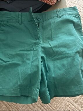 LOFT Teal Mid-Rise Casual Shorts